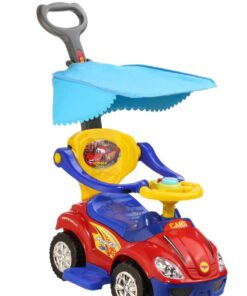 ماشین بازی موزیکال Mega car مدل سه کاره سایبان دار