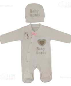 سرهمی با کلاه baby needs مدل قلب نگینی