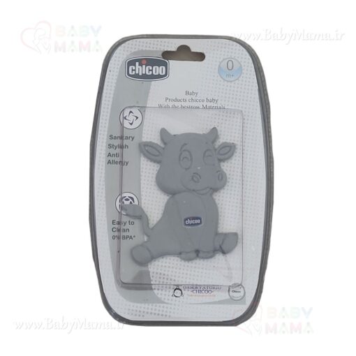 دندانگیر سلیکونی تک رنگ chicco