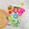 جغجغه و دندانگیر 7 عددی baby toys