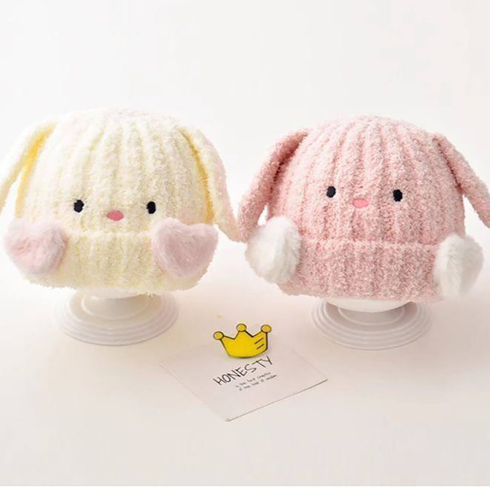 کلاه بافت گوش دار قلب کلاه بافت گوش دار قلب