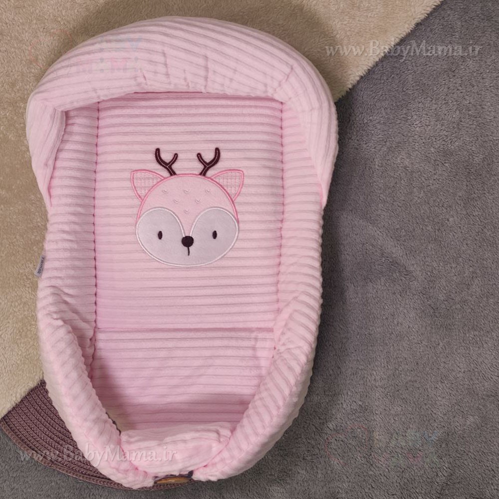 قنداق سوئیسی مخمل کبریتی گلدوزی گوزن قنداق سوئیسی مخمل کبریتی گلدوزی گوزن