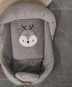 قنداق سوئیسی مخمل کبریتی گلدوزی گوزن