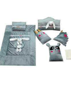 سرویس رو تختی مخمل توپی فانتزی خرگوش