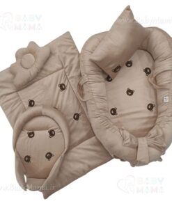 تشک لبه دار 5 تیکه مخمل گلدوزی تدی