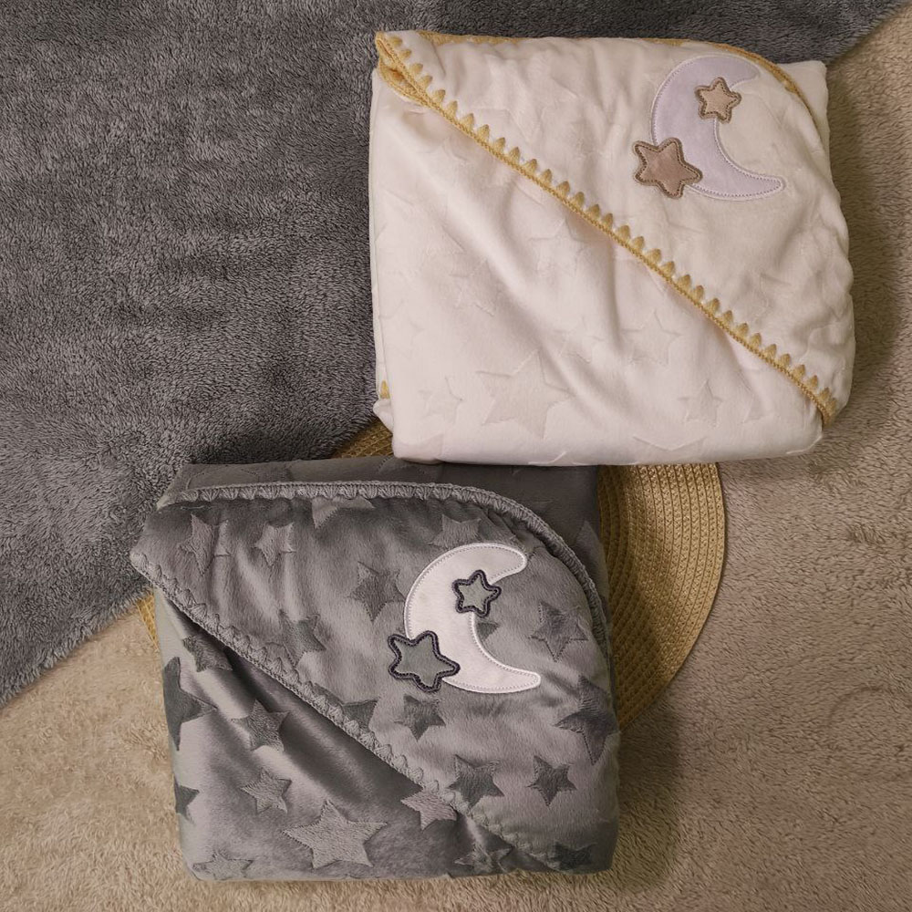 پتوی مخمل پولیشی گلدوزی ستاره پتوی مخمل پولیشی گلدوزی ستاره