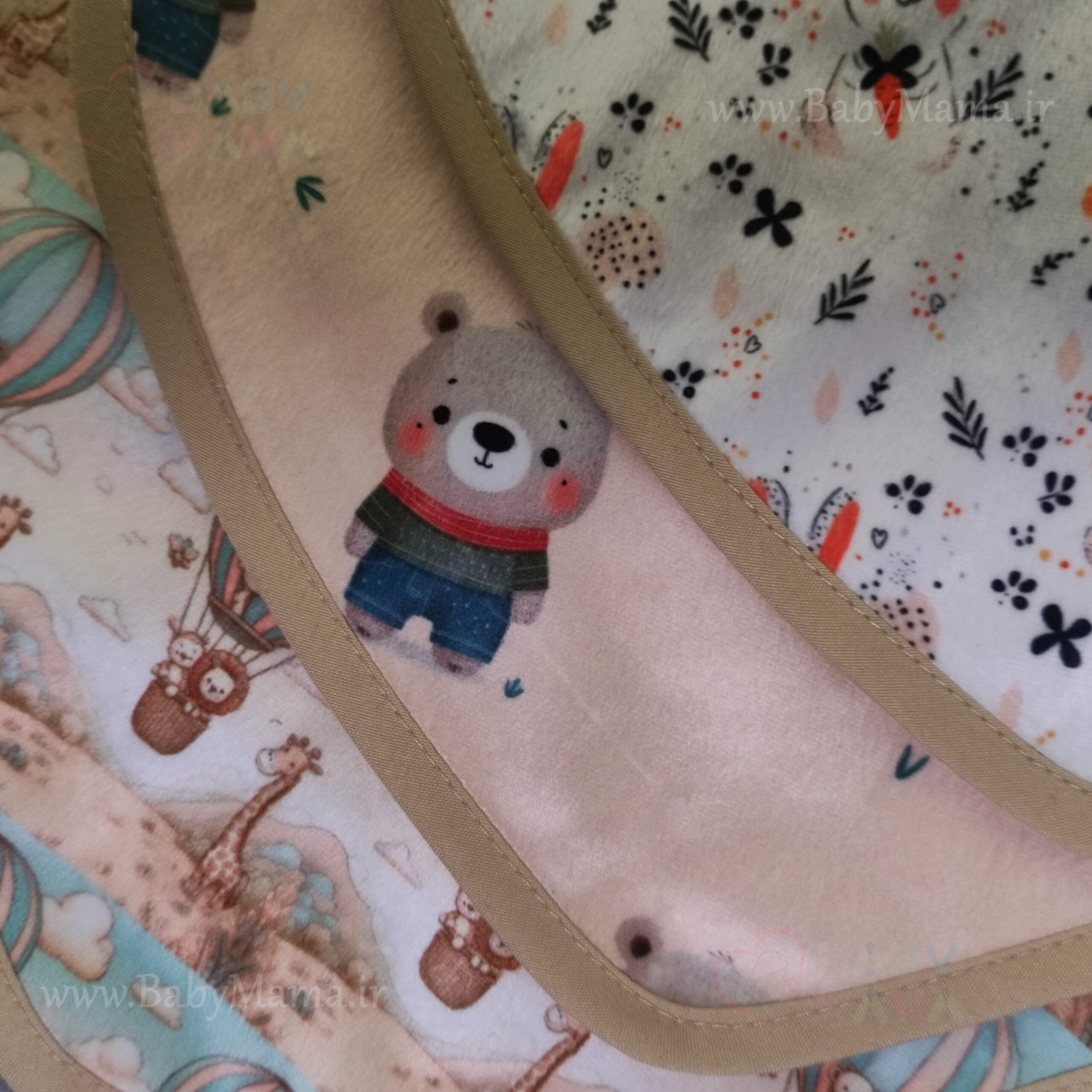 پیش بند جناقی چاپی حیوانات Grand baby پیش بند جناقی چاپی حیوانات Grand baby