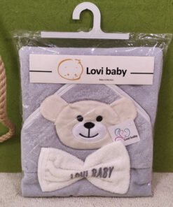حوله دوتیکه گلدوزی برجسته love baby