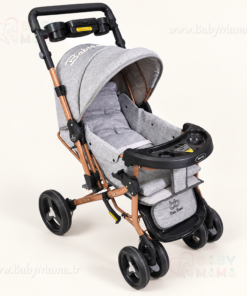 تشک کالسکه تک آکسفورد گلدوزی baby brand (بدون اسکلت)
