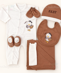 ست 7 تیکه بیمارستانی گلدوزی جوجه اردک کادینا